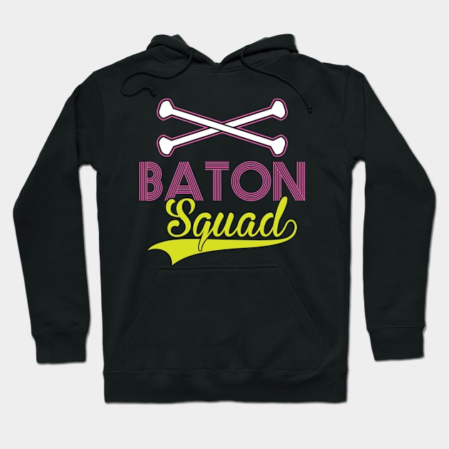 Baton Squad - Baton Twirler Hoodie by Peco-Designs